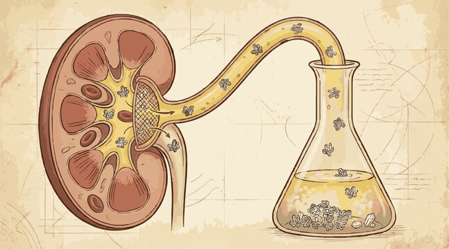 Proteinuria Illustration
