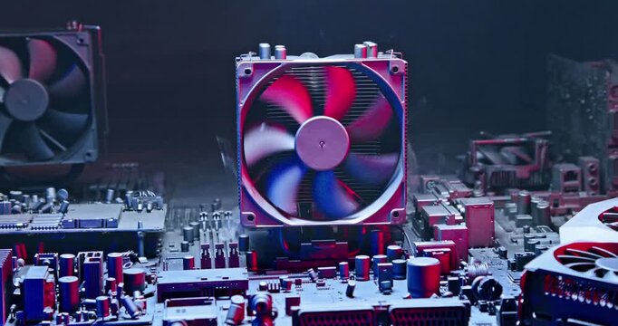 Main processor (CPU) during malfunction fan on heatsink.