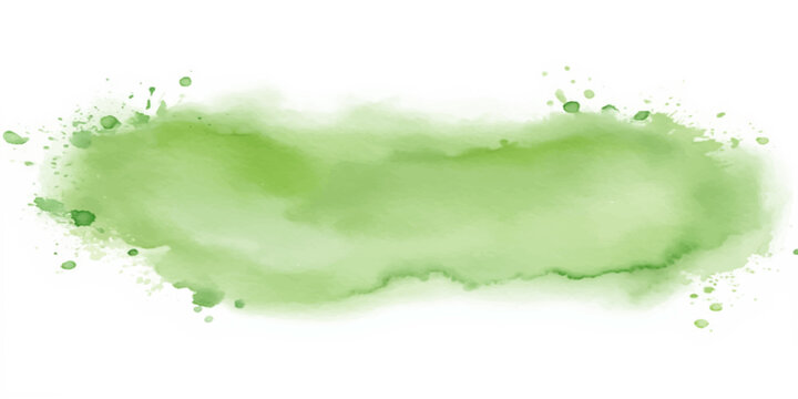 Fresh green paint splashes and abstract watercolor textures blend with macro drops of water on sliced organic cucumber and healthy aloe vera leaves isolated on a white background