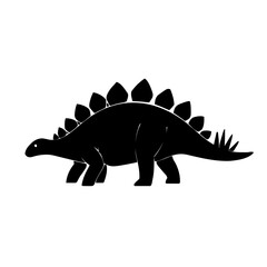 Fototapeta premium Stegosaurus Silhouette – Flat Vector Plotter Cut File