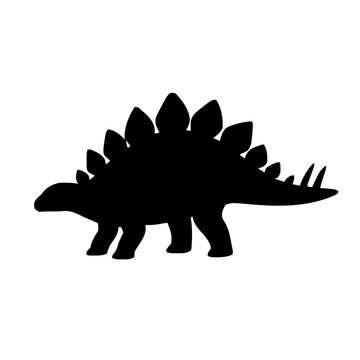 Stegosaurus Silhouette &ndash; Flat Vector Plotter Cut File