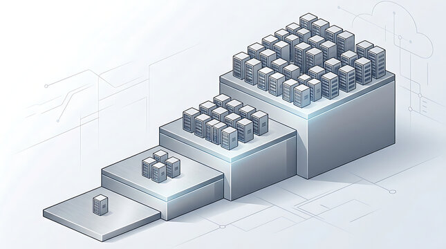 Staircase diagram cost scaling prototype ten dollars beta hundred launch thousand scale ten thousand servers