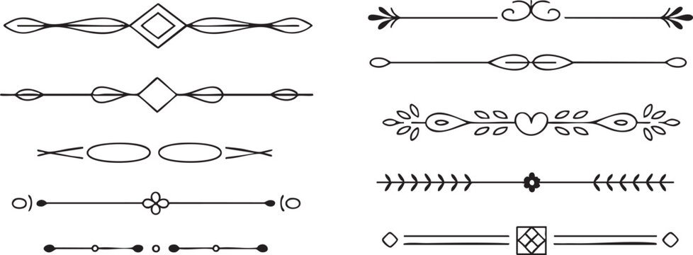 divider ornamental line dividers and vector ornaments pack