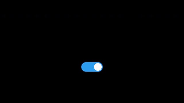 Toggle Switch On Animation Slide In Out Effect Transparent Alpha Channel