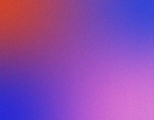Fototapeta premium Vibrant Purple and Blue Abstract Gradient Background with Retro Grainy Texture and Soft Light Leak
