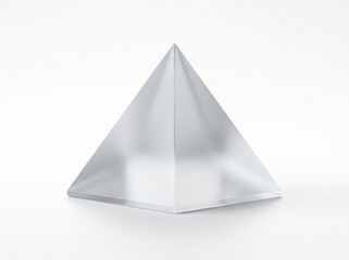 Fototapeta premium Minimal Frosted Glass Pyramid