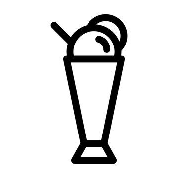 Ice Cream Float Fresh Drink Icon