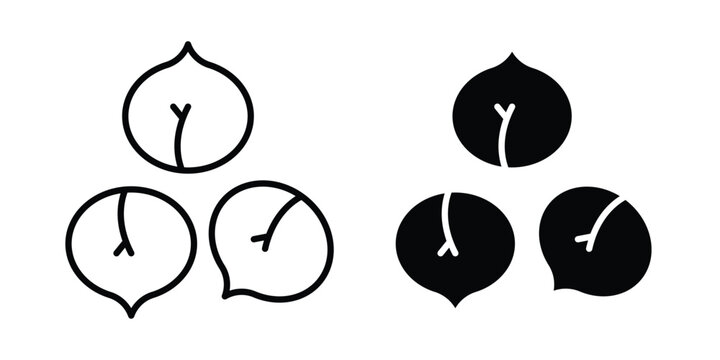 Chickpeas hummus icon vector design concept in black color