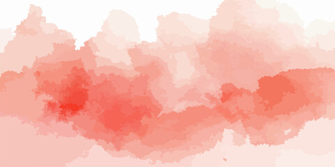 Fototapeta premium Abstract hand drawn pink and red watercolor paint splashes on vintage grunge paper texture create a dirty artistic wallpaper background illustration