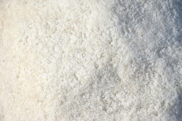 Fototapeta premium saline water making dry salt by solar evaporation Thai cultures and agriculture manufacturing in farm on sunny day