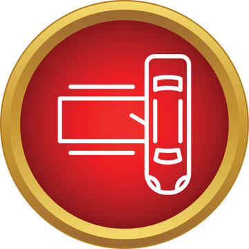 Car parking maneuver showing vehicle pulling into a spot