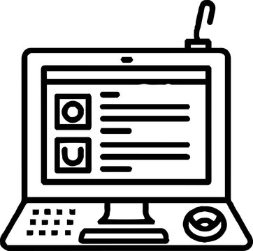 Technological control unit with screen and trackball interface