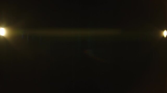 Anamorphic light leak and lens flare effects for smooth transitions and compositions for music  and cinema