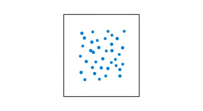 A blue dots pattern in a square.