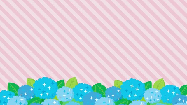 紫陽花のフレームのアニメーション