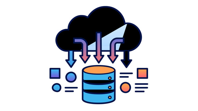 Professional business data analytics vector icon with editable stroke featuring a magnifying glass and financial chart for market analysis and strategic growth planning presentation.