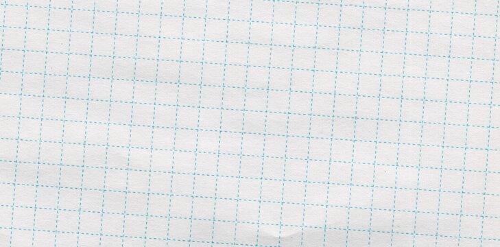 White graph paper texture background with blue grid lines and subtle paper grain.