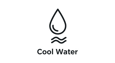 Fototapeta premium Water droplet and wave silhouette high quality professional