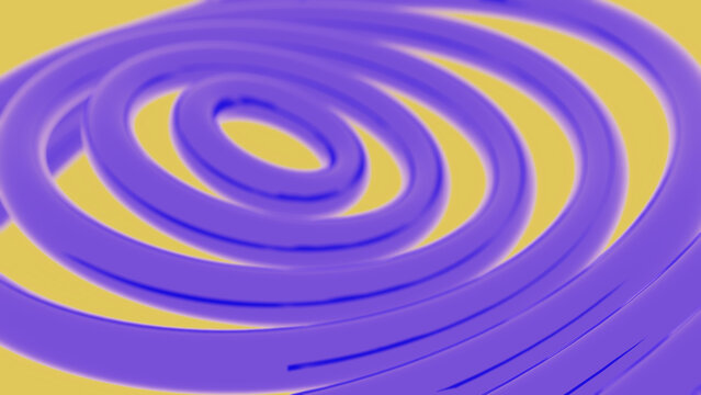 Purple Gold Fourier Concentric Rings Colorful Abstract Background