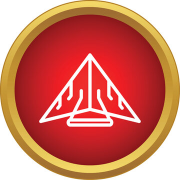Hang glider symbol representing adventure, freedom, and extreme sport