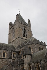 Fototapeta premium Ireland, Dublin - aerial view over Christ Church Cathedral