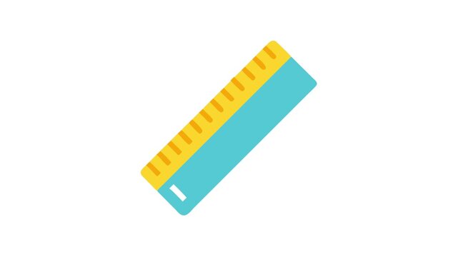 Stylized ruler illustration against White Background for design needs