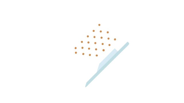 Cartoon style cracker and cheese snack graphic illustration