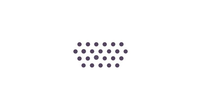 Simple kitchen colander illustration in flat design style