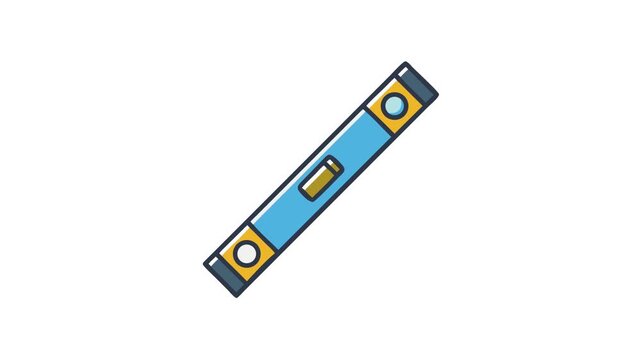 A flat vector level illustration isolated on White Background