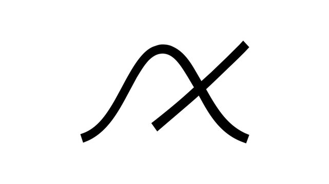 Actuarial science bell curve graph vector icon illustration showing normal distribution for statistical probability analysis in finance banking investment and professional risk assessment.