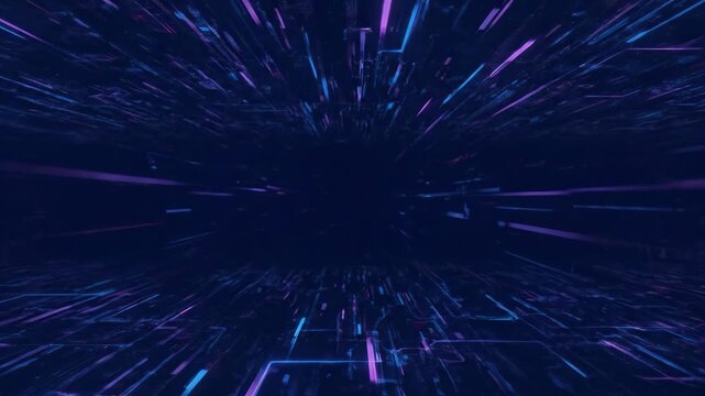 Abstract Cyberpunk Neon Background - An abstract background featuring a futuristic cyberpunk aesthetic.
