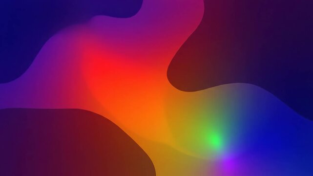Vivid Abstract Color Gradient Shapes - This video features an abstract background with flowing, intermingled vivid color shapes.