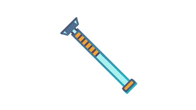 Illustrative jack flat icon construction support repair equipment