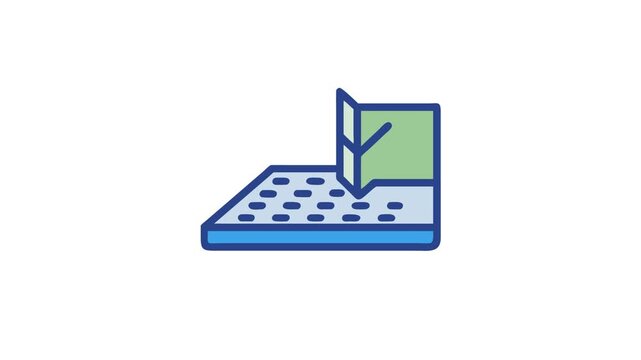 Mattress layering illustration showing open cell foam technology
