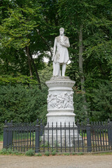 Obraz premium Statue of Frederick William III, king of Prussia in Tiergarten park, Berlin, Germany 