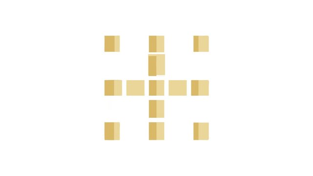 Abstract grid pattern with muted colors and rounded corners