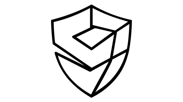 Polished metal compliance shield vector icon for human resources policy and legal protection, professional illustration of security shield symbol for corporate regulation and safety.