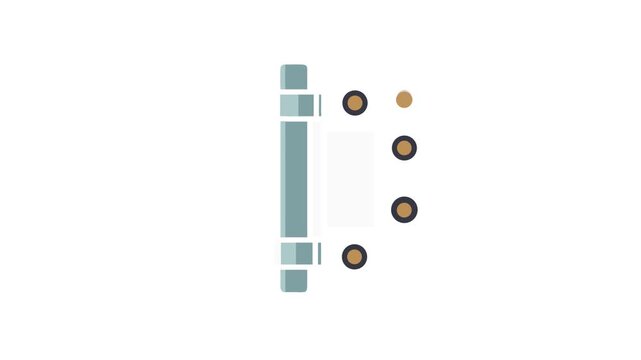 Illustrated door hinge shows how it allows movement
