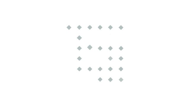 Abstract pattern of geometric shapes forming a network illustration
