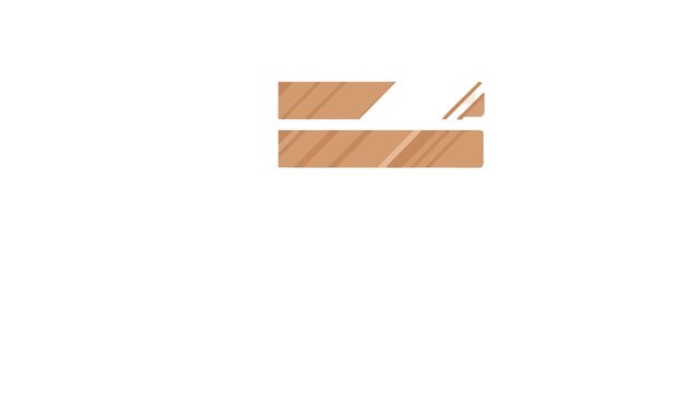 Stylized wooden window shutter illustration on a White Background