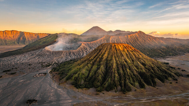 mount Bromo Gn.Batok and Semeru volcano