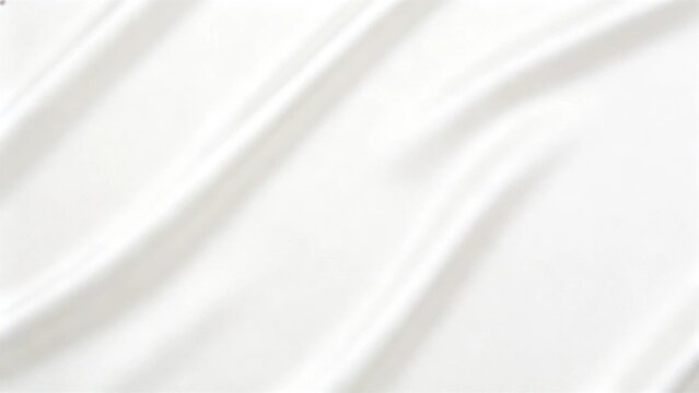 Flat pure white silk satin fabric texture