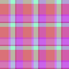 Fototapeta premium Vector Plaid Pattern Asymmetric Seamless 3x3