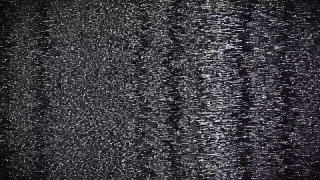 Abstract Monochrome Print Texture - This video features a highly textured black and white pattern, resembling a glitchy print or an abstract painting with strong visual noise.