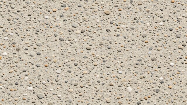 Flat exposed aggregate concrete texture