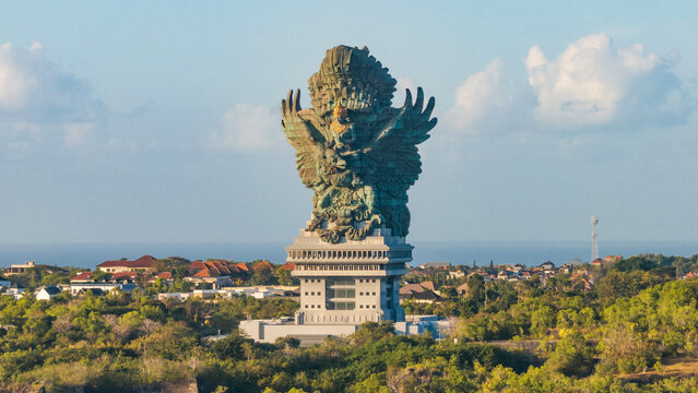 aerial view of Garuda Wisnu Kencana (GWK) ,Uluwatu,Bali