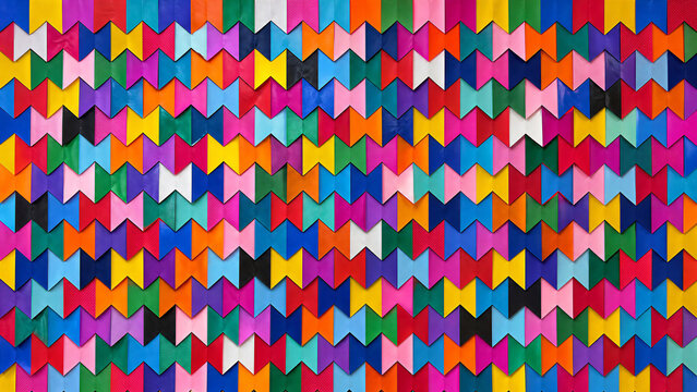 Mosaico de bandeirinhas de festa junina para papel de parede de anivers&aacute;rio, eventos 