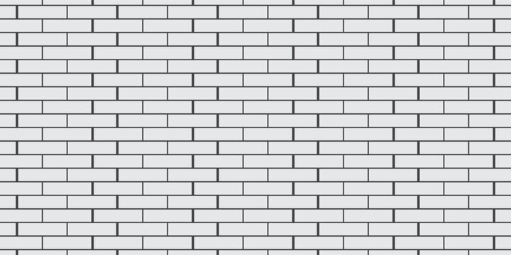 Brick wall texture for interior or exterior design. Panorama white brick wall texture background.