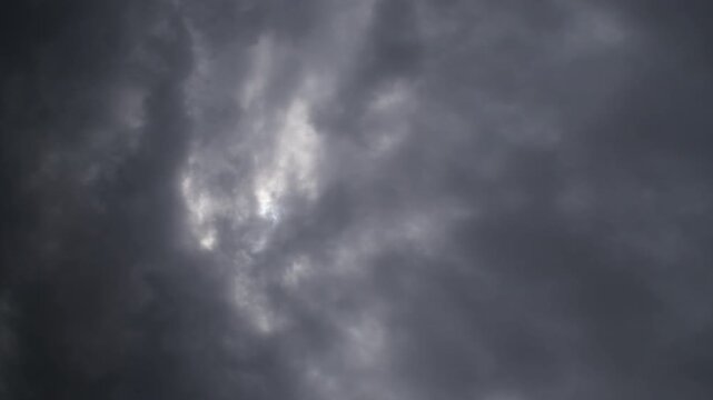 Clouds in a cloudy sky. Time Lapse