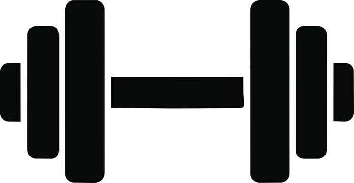 Health dumbbell icon